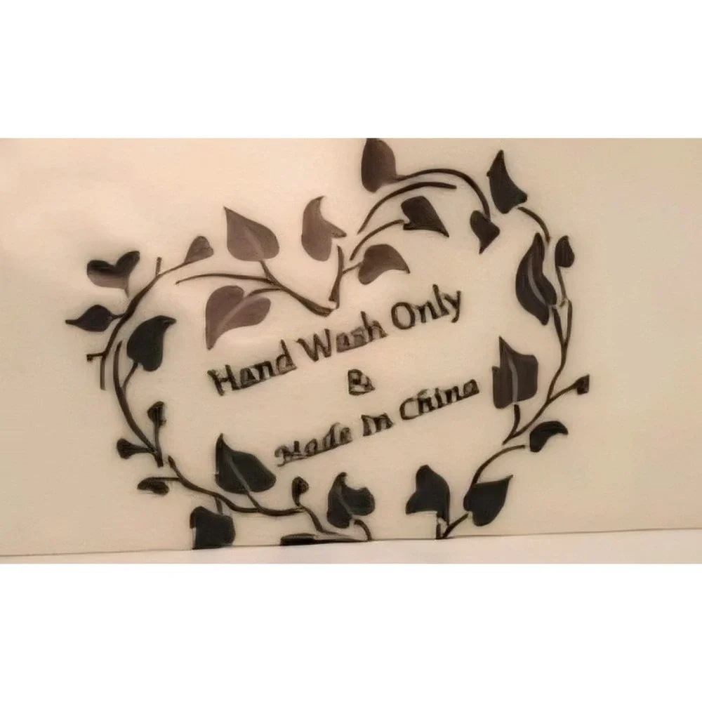 Ceramic Heart Plates Set Of 4